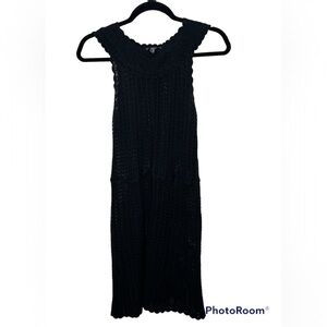 Cassette Black Sweater Dress Sz Large